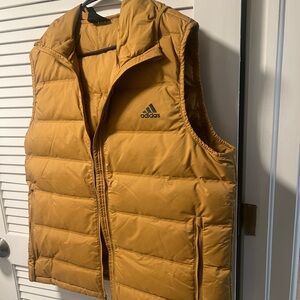 Adidas Mustard Yellow Puffer Vest